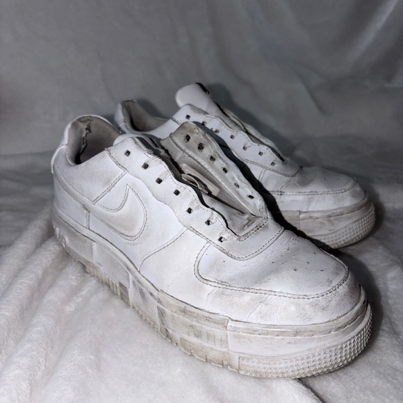 Nike Shoes - Nike Air Force 1 Pixel Triple White AF1 Low Shoes Women Size 8 CK6649-100 Retro